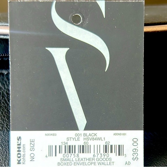 Simply Vera VeraWang, small leather boxed envelope wallet - Picture 7 of 7